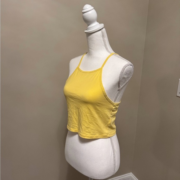 H&M Yellow Women's Crop Top - Picture 2 of 4